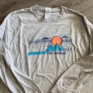 Chi Omega Long Sleeve T-Shirt size XL